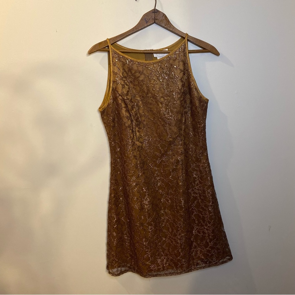 Alchemy New York Brown Lace Dress